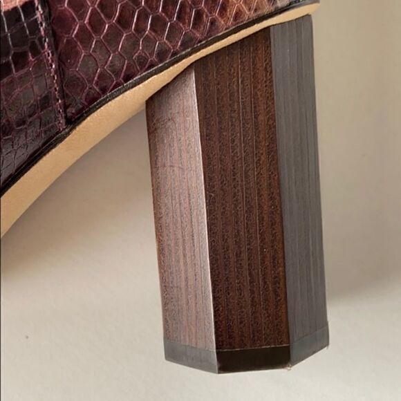 NEW Donald J. Pliner Leather Snakeskin Boots - Picture 2 of 8